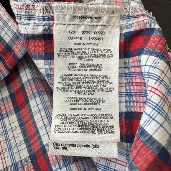 Columbia PFG Omni-shade Shirt Red Short Sleeve Button Up Vented Men's Size XL - Picture 8 of 8